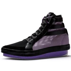 Yohji Yamamoto x Adidas Y-3 High Top Mesh/Suede Point Toe Artsy Sneakers Size 6